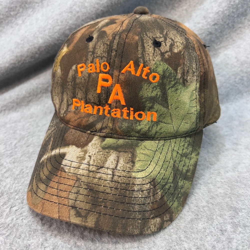 Palo Alto Plantation Mens Camo Outdoor Cap Embroidered Hunting Hat OSFM
